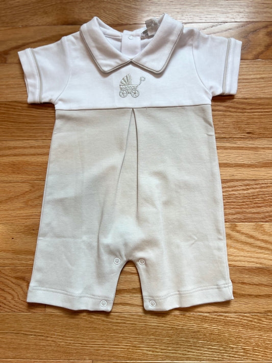 Kissy Kissy Carriage Romper - silver