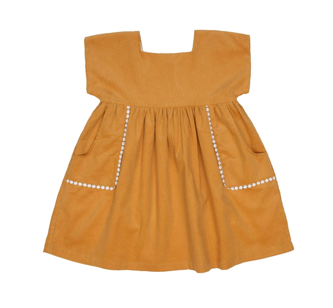 Marsha Gold Cord Dress