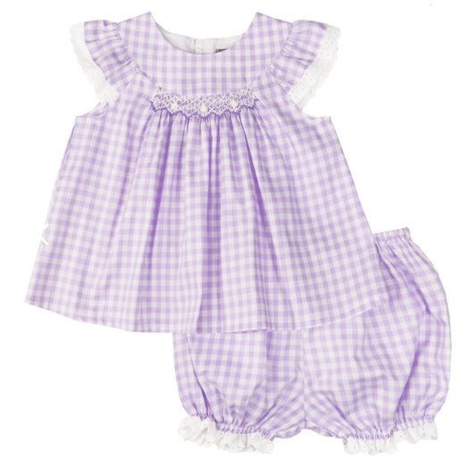 Lavender Gingham Knicker Set