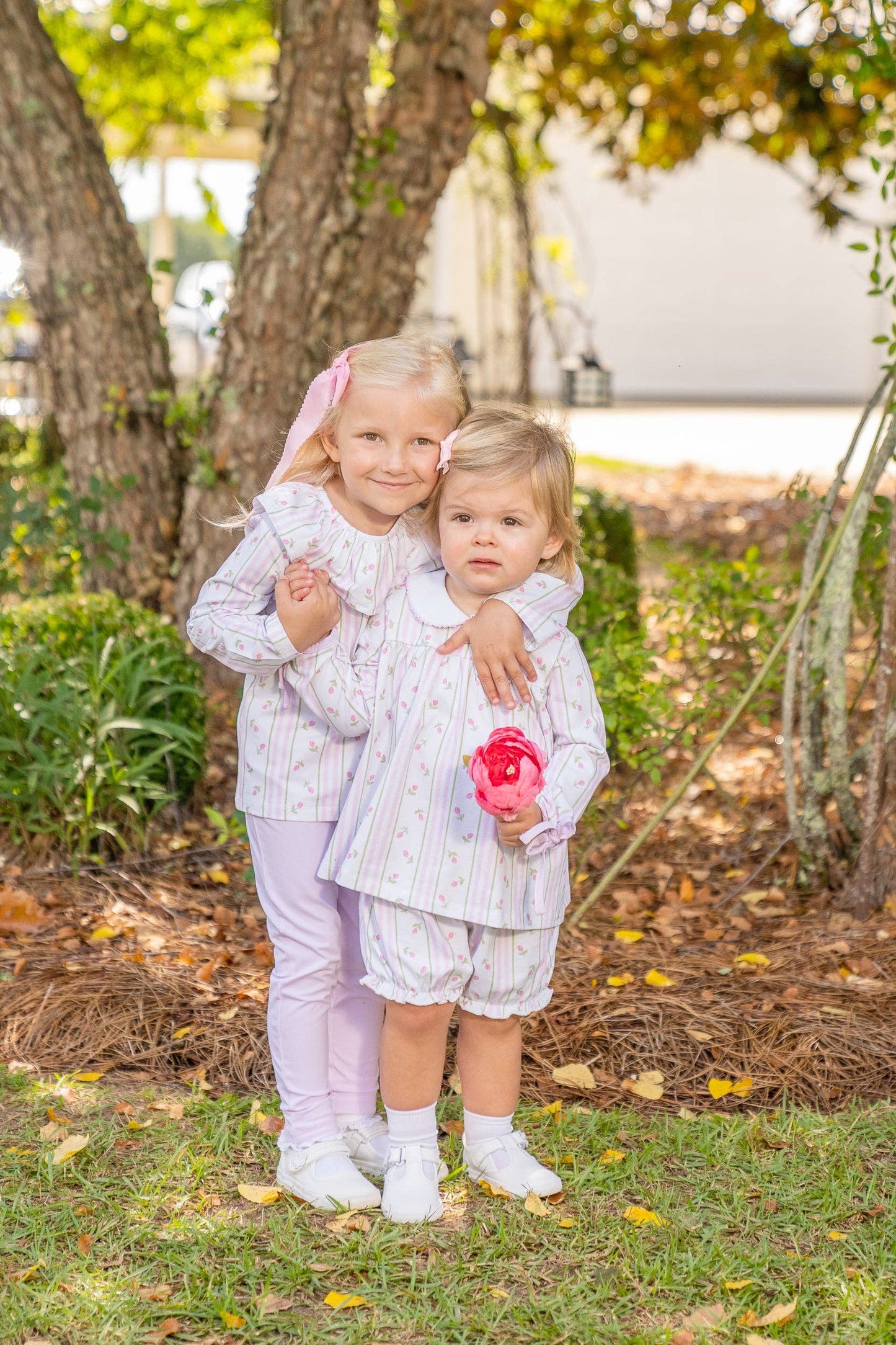 Mary Charlotte Striped Tulip Bloomer Set