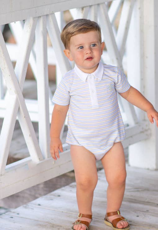 Fish Baby Boy's romper Pima Cotton