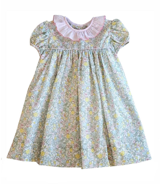 Girls Pima Pastel Flower Dress