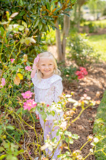 Mary Reese Striped Tulip Kid's Legging Set