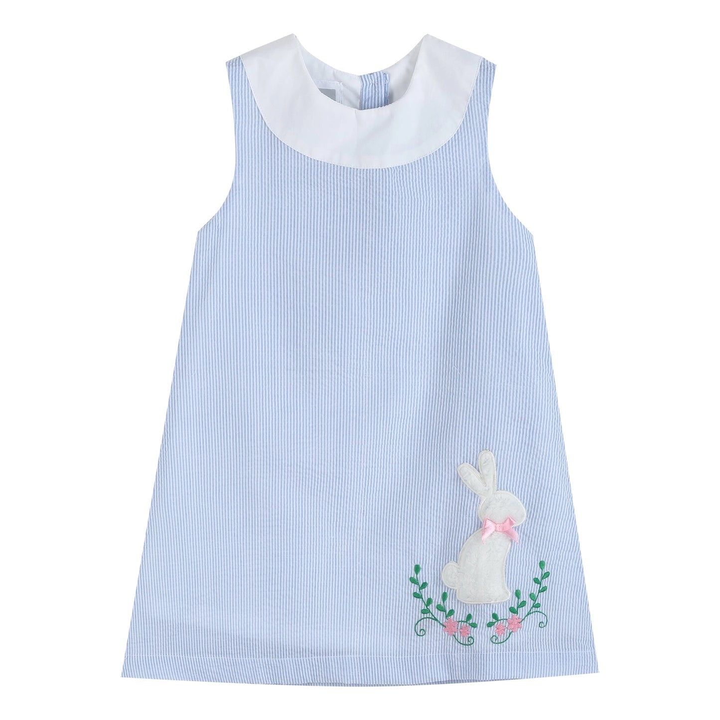 Light Blue Easter Bunny Swing Dress - Lil Cactus