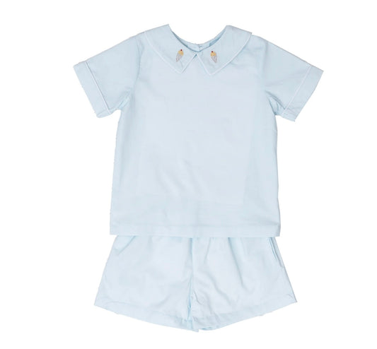 Parker Aqua Ice Cream Shorts Set