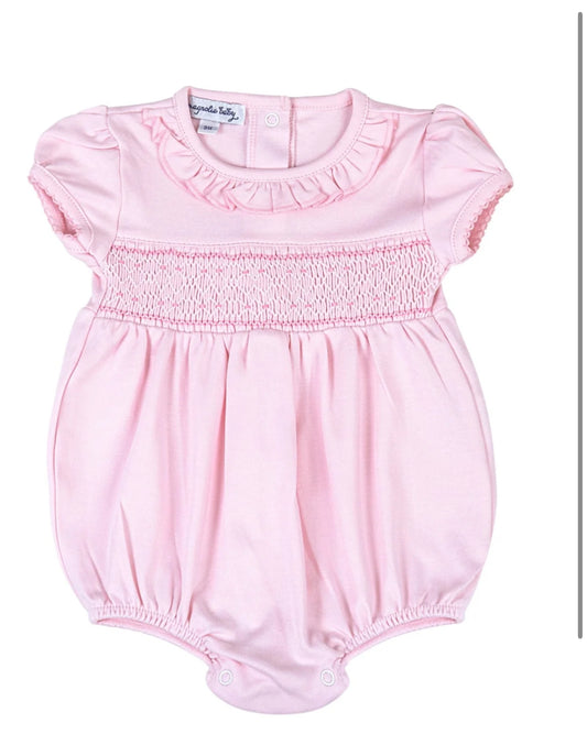 Magnolia Baby Pink Smocked Bubble