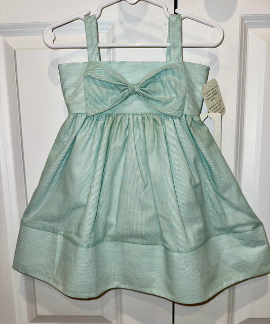 Aqua Bow Girls Dress