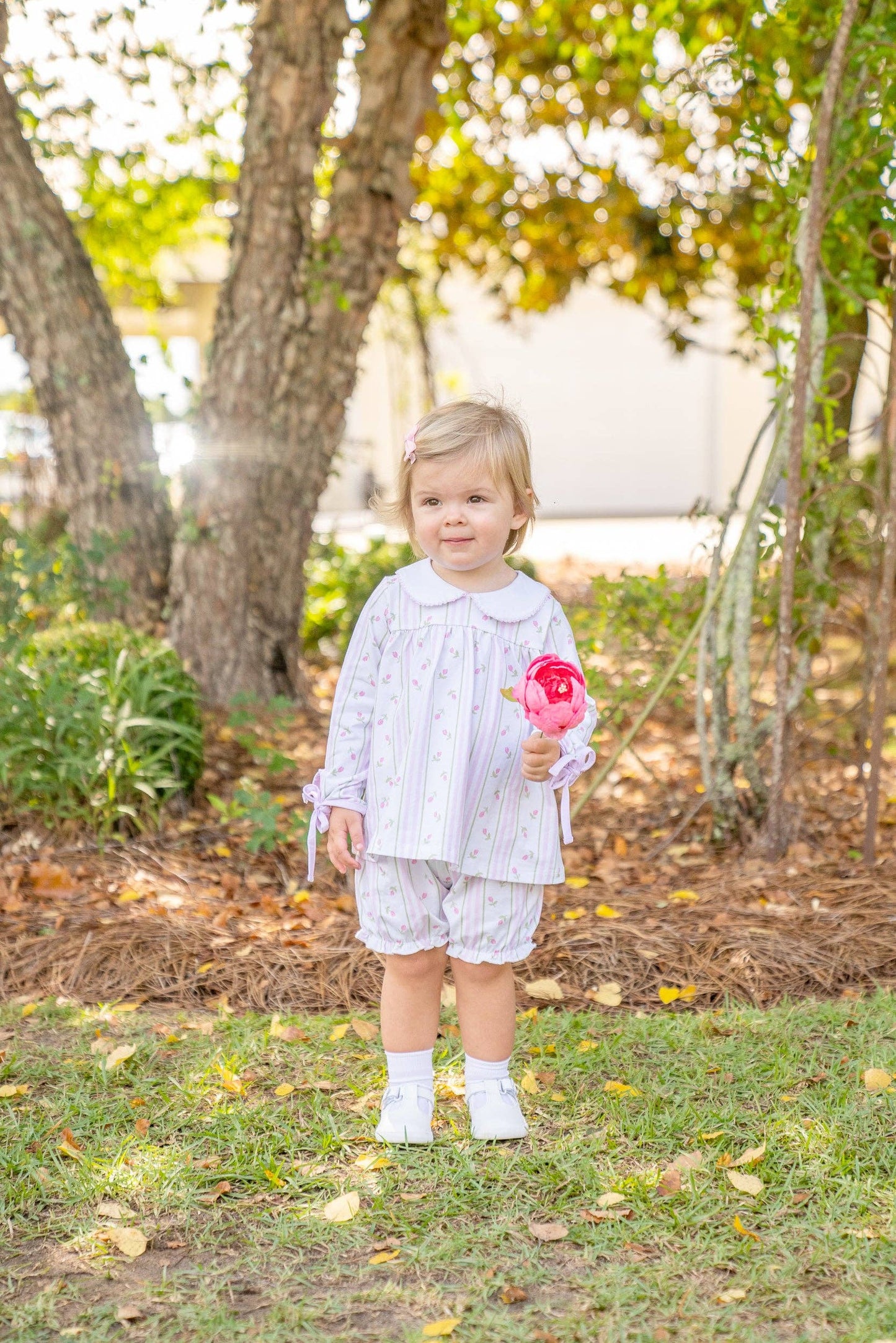 Mary Charlotte Striped Tulip Bloomer Set