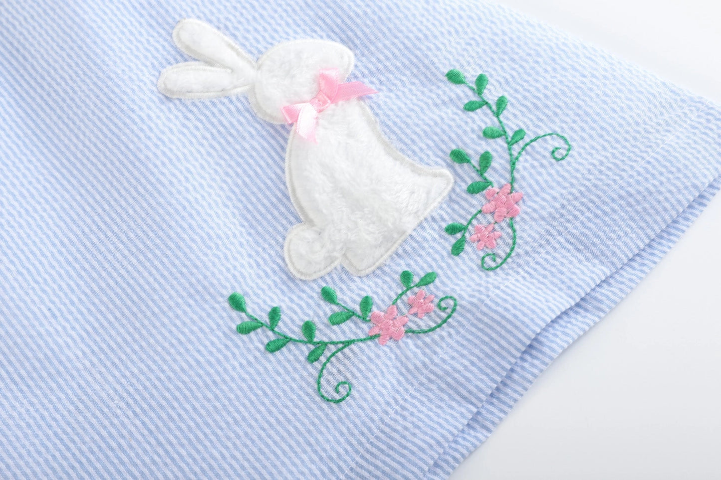 Light Blue Easter Bunny Swing Dress - Lil Cactus