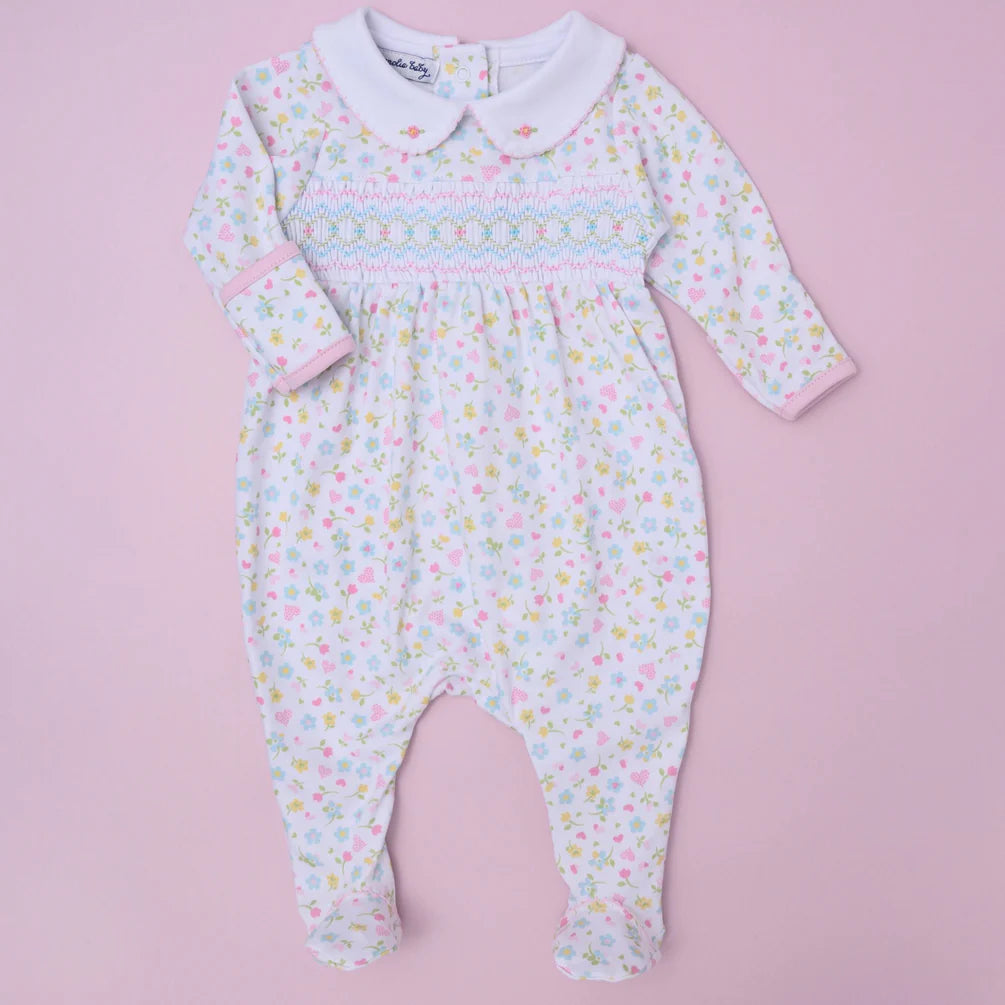 Clara's Classics Smocked Footie