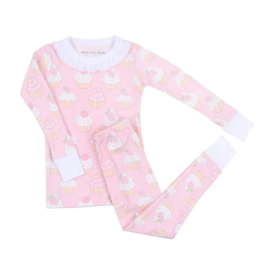 Cupcake Cutie Ruffle Long Pajamas