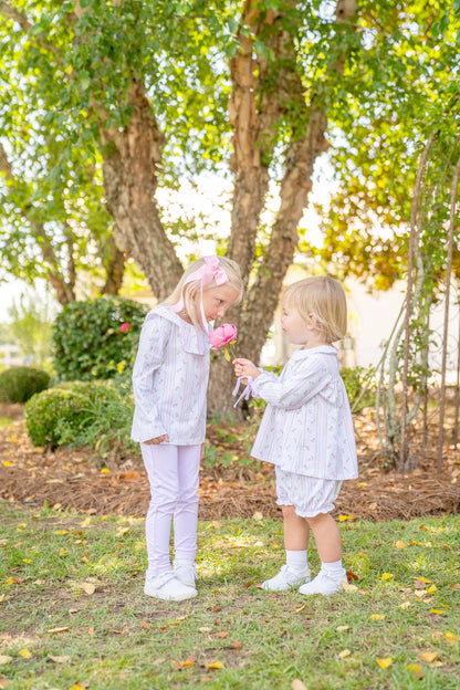 Mary Charlotte Striped Tulip Bloomer Set